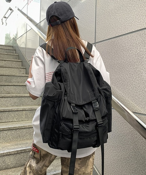 Culto(クルト)の「【A4サイズ対応】多機能ポケット 大容量 バックパック(ユニセックス)(バックパック/リュック・レディース・ブラック・FREE)」の2枚目の写真