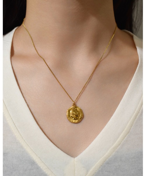 kiehtova(キエトヴァ)の「COIN PENDANT NECKLACE/コインペンダントネックレス(ネックレス・レディース・シルバー/ゴールド・FREE)」の1枚目の写真