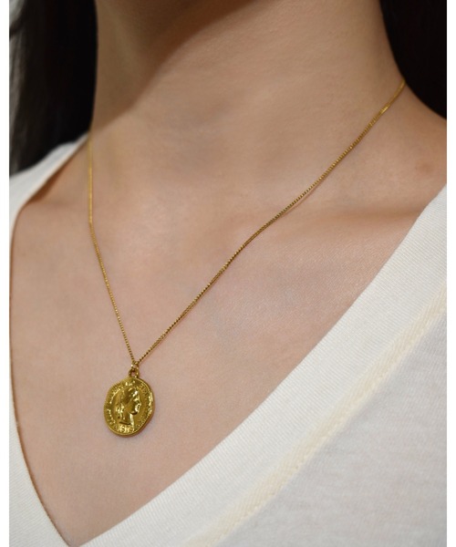 kiehtova(キエトヴァ)の「COIN PENDANT NECKLACE/コインペンダントネックレス(ネックレス・レディース・シルバー/ゴールド・FREE)」の9枚目の写真