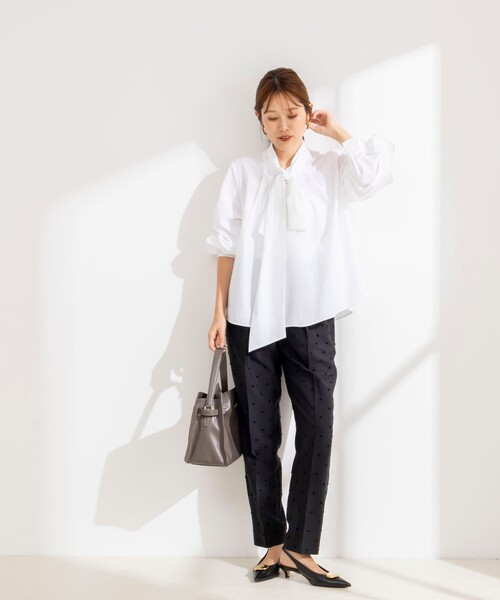 NOLLEY’S（ノーリーズ）の「ウォッシャブルドットツッキリテーパードパンツ（その他パンツ・レディース・ブラウン/ブラック・40/36/38/34）」の16枚目の写真