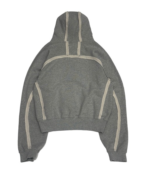 Russell Athletic(ラッセルアスレティック)の「RUSSELL ATHLETIC / ラッセルアスレティック ×JieDa / ジエダ Campus Sweat Zip Hoodie キャンパス スウェット ジップ フーディー フルジップパーカー ダブルジップ ライトアウター 無地 ライン シンプル メンズ レディース 2026年 秋 秋服 冬 冬服(パーカー・メンズ・ブラック/ヘザーグレー/レッド・L/XL/M)」の5枚目の写真