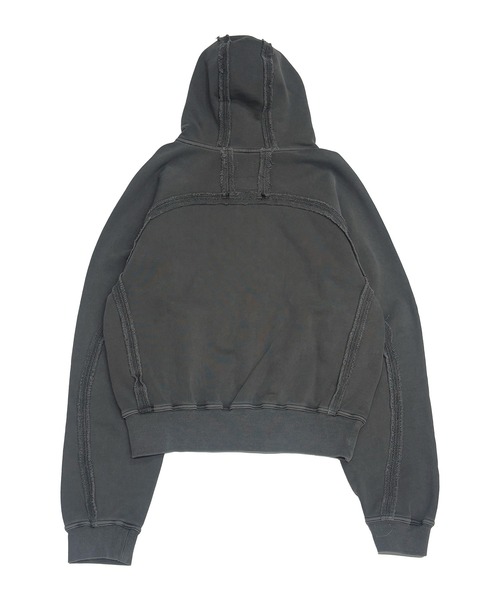 Russell Athletic(ラッセルアスレティック)の「RUSSELL ATHLETIC / ラッセルアスレティック ×JieDa / ジエダ Campus Sweat Zip Hoodie キャンパス スウェット ジップ フーディー フルジップパーカー ダブルジップ ライトアウター 無地 ライン シンプル メンズ レディース 2026年 秋 秋服 冬 冬服(パーカー・メンズ・ブラック/ヘザーグレー/レッド・L/XL/M)」の6枚目の写真