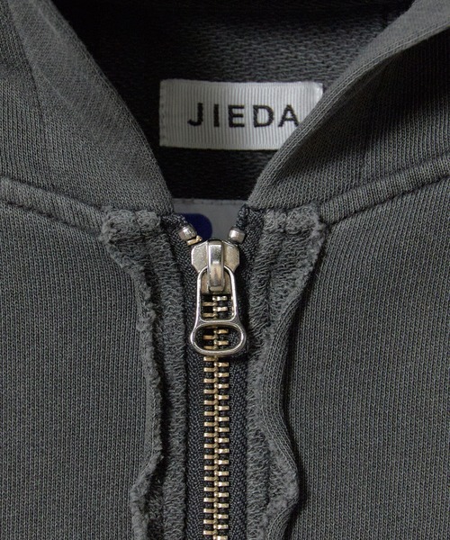 Russell Athletic（ラッセルアスレティック）の「RUSSELL ATHLETIC / ラッセルアスレティック ×JieDa / ジエダ Campus Sweat Zip Hoodie キャンパス スウェット トレーナー ジップ フーディー フルジップパーカー ダブルジップ ライトアウター 無地 ライン シンプル メンズ レディース 2026年 秋 秋服 冬 冬服（パーカー・メンズ・ブラック/ヘザーグレー/レッド・L/XL/M）」の6枚目の写真