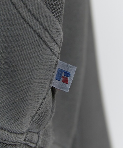 Russell Athletic（ラッセルアスレティック）の「RUSSELL ATHLETIC / ラッセルアスレティック ×JieDa / ジエダ Campus Sweat Zip Hoodie キャンパス スウェット トレーナー ジップ フーディー フルジップパーカー ダブルジップ ライトアウター 無地 ライン シンプル メンズ レディース 2026年 秋 秋服 冬 冬服（パーカー・メンズ・ブラック/ヘザーグレー/レッド・L/XL/M）」の10枚目の写真