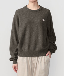DANTON | ラムウール クルーネックニットプルオーバー WOMEN