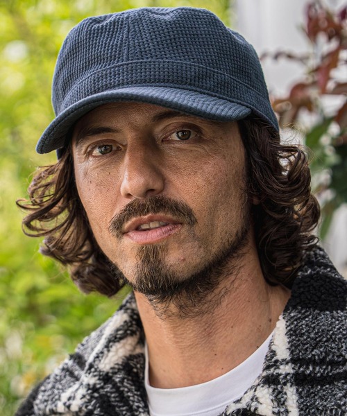 CAMBIO(カンビオ)の「mko13734-Waffle Knit Miner Cap ワークキャップ(NF-262-BO007)(キャップ・メンズ・ダークグレー/ネイビー/ブラック・M/L)」の5枚目の写真