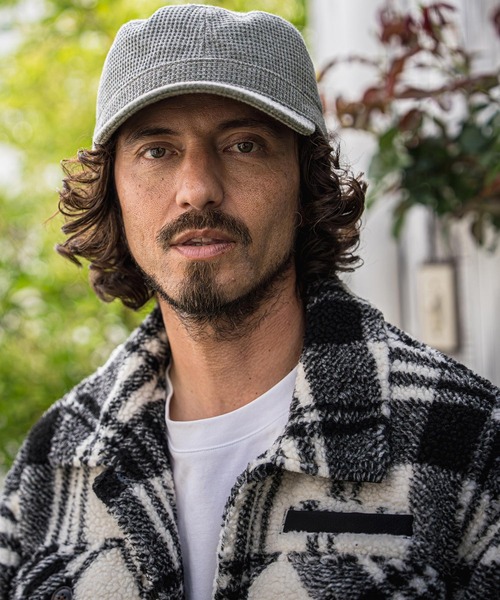 CAMBIO(カンビオ)の「mko13734-Waffle Knit Miner Cap ワークキャップ(NF-262-BO007)(キャップ・メンズ・ダークグレー/ネイビー/ブラック・M/L)」の11枚目の写真