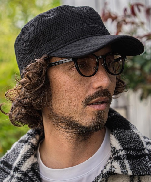 CAMBIO(カンビオ)の「mko13734-Waffle Knit Miner Cap ワークキャップ(NF-262-BO007)(キャップ・メンズ・ダークグレー/ネイビー/ブラック・M/L)」の12枚目の写真