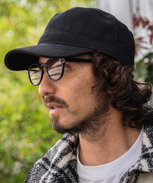 CAMBIO(カンビオ)の「mko13734-Waffle Knit Miner Cap ワークキャップ(NF-262-BO007)(キャップ・メンズ・ダークグレー/ネイビー/ブラック・M/L)」の13枚目の写真