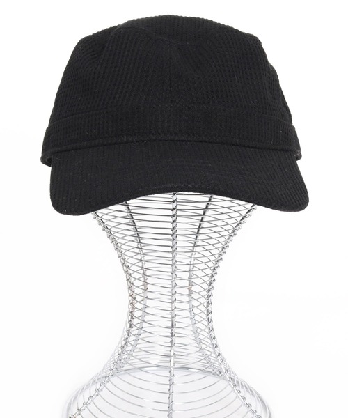CAMBIO(カンビオ)の「mko13734-Waffle Knit Miner Cap ワークキャップ(NF-262-BO007)(キャップ・メンズ・ダークグレー/ネイビー/ブラック・M/L)」の15枚目の写真