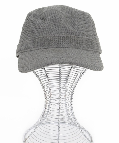 CAMBIO(カンビオ)の「mko13734-Waffle Knit Miner Cap ワークキャップ(NF-262-BO007)(キャップ・メンズ・ダークグレー/ネイビー/ブラック・M/L)」の16枚目の写真