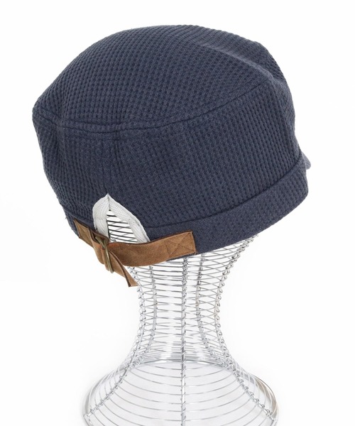 CAMBIO(カンビオ)の「mko13734-Waffle Knit Miner Cap ワークキャップ(NF-262-BO007)(キャップ・メンズ・ダークグレー/ネイビー/ブラック・M/L)」の19枚目の写真