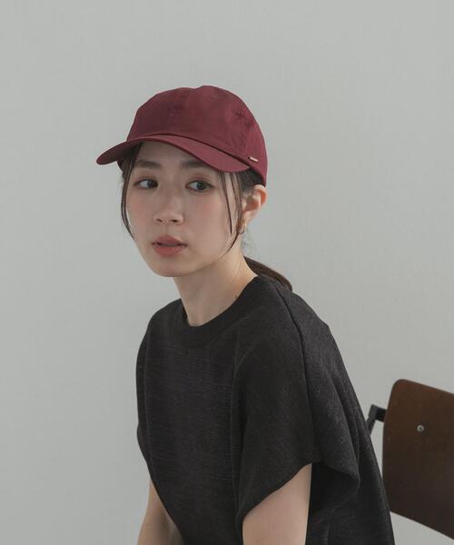 URBAN RESEARCH DOORS（アーバンリサーチドアーズ）の「ツイルプレートキャップ（キャップ・レディース・バーガンディー/チャコールグレー/ベージュ系その他・-）」の3枚目の写真