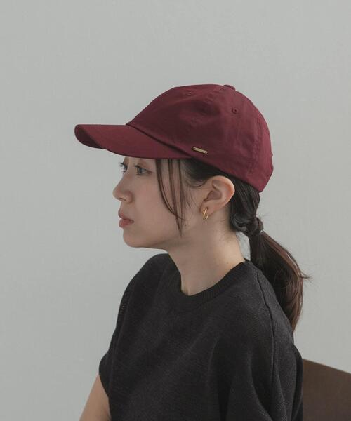 URBAN RESEARCH DOORS（アーバンリサーチドアーズ）の「ツイルプレートキャップ（キャップ・レディース・バーガンディー/チャコールグレー/ベージュ系その他・-）」の12枚目の写真