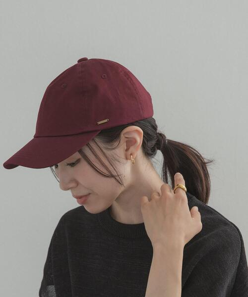 URBAN RESEARCH DOORS（アーバンリサーチドアーズ）の「ツイルプレートキャップ（キャップ・レディース・バーガンディー/チャコールグレー/ベージュ系その他・-）」の13枚目の写真