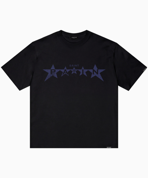 SAINTPAIN(セイントペイン)の「SP セイントスタ 半袖Tシャツ ブラック(Tシャツ/カットソー・レディース・その他・MEDIUM/LARGE)」の1枚目の写真