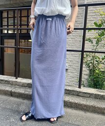 【一部店舗限定/セットアップ対応】B ロゴタグパイルロングスカート