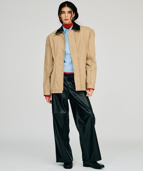 PRANK PROJECT(プランクプロジェクト)の「【2026Autumn Pre-Order】アワーグラスバーンジャケット / Hourglass Barn Jacket(ブルゾン・レディース・ベージュ/ネイビー・FREE)」の6枚目の写真