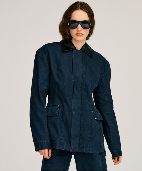 PRANK PROJECT(プランクプロジェクト)の「【2026Autumn Pre-Order】アワーグラスバーンジャケット / Hourglass Barn Jacket(ブルゾン・レディース・ベージュ/ネイビー・FREE)」の10枚目の写真