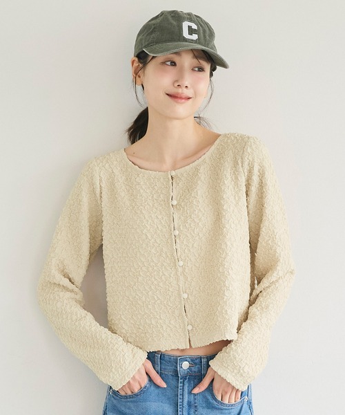 セール】【西山茉希様着用】表面感 カーディガン（カーディガン/ボレロ