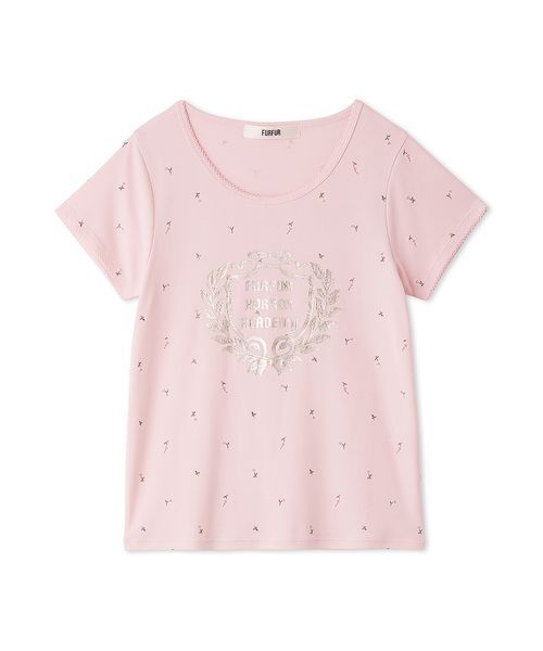 FURFUR(ファーファー)の「HORROR ACADEMYフラワープリントTシャツ(Tシャツ/カットソー・レディース・ブラック/ピンク/ホワイト/ライトブルー・F)」の12枚目の写真