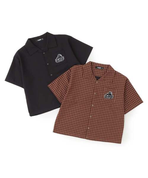 XLARGE KIDS(エクストララージキッズ)の「バックロゴ半袖シャツ(シャツ/ブラウス・キッズ・ブラウン・140cm/110cm)」の9枚目の写真