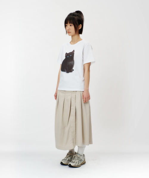 LAUGHER(ラファー)の「ネコTシャツ - ホワイト(ブラック)(Tシャツ/カットソー・レディース・その他・MEDIUM/SMALL/X-LARGE)」の8枚目の写真