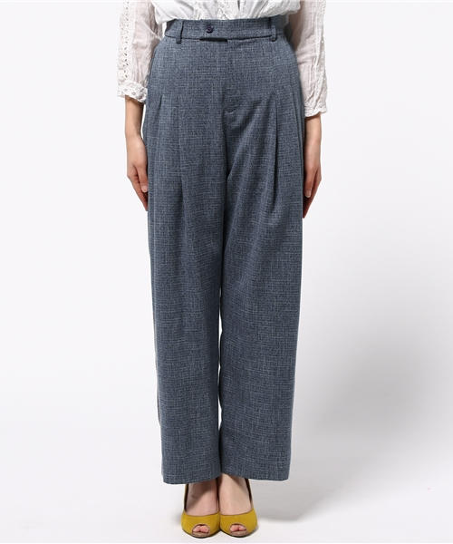 Omekashi(オメカシ)の「【Omekashi】MIXタックパンツ(その他パンツ・レディース・キャメル/ブラック/ライトグレー/ネイビー・1/2)」の5枚目の写真