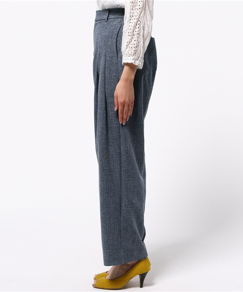 Omekashi(オメカシ)の「【Omekashi】MIXタックパンツ(その他パンツ・レディース・キャメル/ブラック/ライトグレー/ネイビー・1/2)」の6枚目の写真