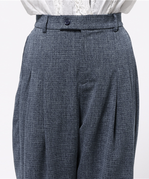 Omekashi（オメカシ）の「【Omekashi】MIXタックパンツ（その他パンツ・レディース・キャメル/ブラック/ライトグレー/ネイビー・1/2）」の8枚目の写真