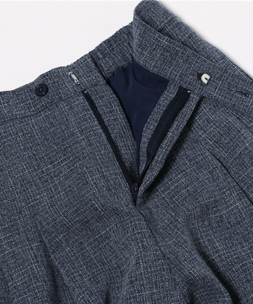 Omekashi（オメカシ）の「【Omekashi】MIXタックパンツ（その他パンツ・レディース・キャメル/ブラック/ライトグレー/ネイビー・1/2）」の12枚目の写真