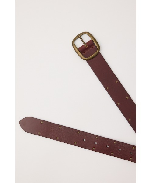 MOUSSY(マウジー)の「DOUBLE STUDS LEATHER ベルト(ベルト・レディース・ブラック/ブラウン・FREE)」の11枚目の写真