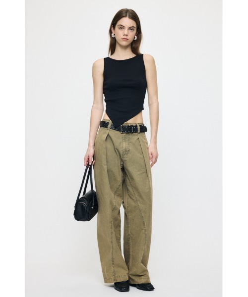 MOUSSY(マウジー)の「DOUBLE STUDS LEATHER ベルト(ベルト・レディース・ブラック/ブラウン・FREE)」の15枚目の写真