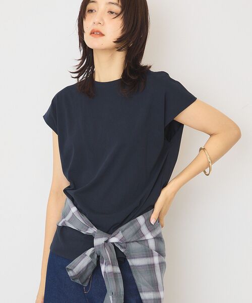 近赤外線カット・UVカット】フレンチスリーブプルオーバー（Tシャツ