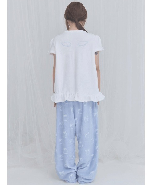 FANCY CLUB(ファンシークラブ)の「A'GEM/9 × .kom 『FANCY CLUB/ファンシークラブ』Zzz DUSTY SALON PAJAMA PANTS/サロンパジャマパンツ(その他パンツ・レディース・ブルー/ブラック・FREE)」の12枚目の写真