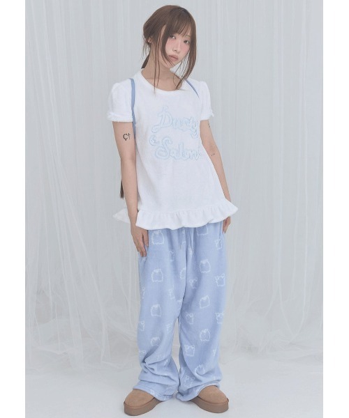 FANCY CLUB(ファンシークラブ)の「A'GEM/9 × .kom 『FANCY CLUB/ファンシークラブ』Zzz DUSTY SALON PAJAMA PANTS/サロンパジャマパンツ(その他パンツ・レディース・ブルー/ブラック・FREE)」の9枚目の写真