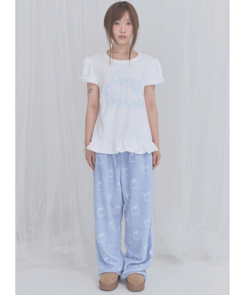 FANCY CLUB(ファンシークラブ)の「A'GEM/9 × .kom 『FANCY CLUB/ファンシークラブ』Zzz DUSTY SALON PAJAMA PANTS/サロンパジャマパンツ(その他パンツ・レディース・ブルー/ブラック・FREE)」の10枚目の写真
