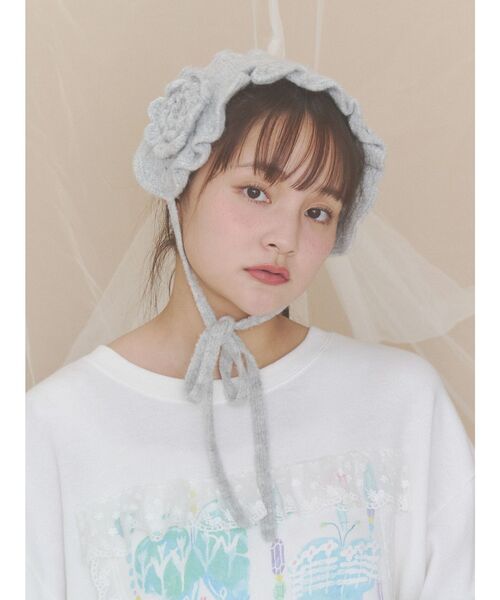 merry jenny(メリージェニー)の「お花咲いたヘッドドレス(その他ヘアアクセサリー・レディース・ブラック/オフホワイト/グレー・FREE)」の3枚目の写真