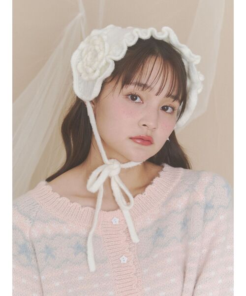 merry jenny(メリージェニー)の「お花咲いたヘッドドレス(その他ヘアアクセサリー・レディース・ブラック/オフホワイト/グレー・FREE)」の5枚目の写真