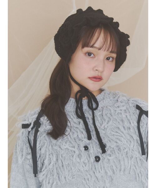 merry jenny(メリージェニー)の「お花咲いたヘッドドレス(その他ヘアアクセサリー・レディース・ブラック/オフホワイト/グレー・FREE)」の9枚目の写真