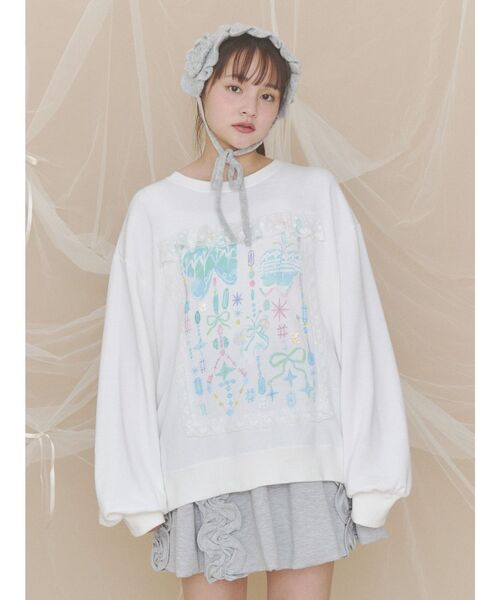 merry jenny(メリージェニー)の「お花咲いたヘッドドレス(その他ヘアアクセサリー・レディース・ブラック/オフホワイト/グレー・FREE)」の12枚目の写真