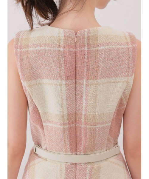 M me eme(エムミーエメ)の「Autumn check flare mini onepiece(eme10629)(ワンピース・レディース・ピンク/レッド・FREE)」の20枚目の写真