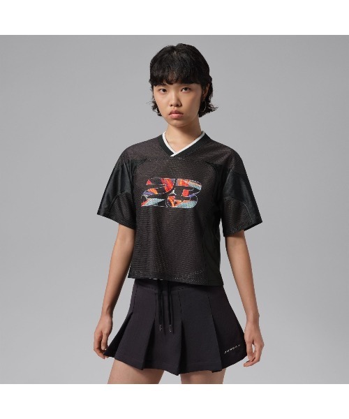 JORDAN BRAND(ジョーダンブランド)の「JORDAN BRAND Jordan Flight(ジョーダンブランド ジョーダン フライト)(Tシャツ/カットソー・レディース・ブラック・MEDIUM/SMALL/X-SMALL/LARGE)」の1枚目の写真