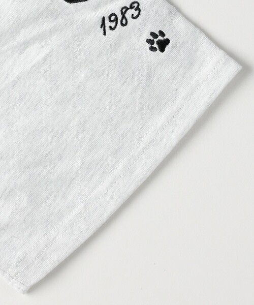 HONEYSUCKLE ROSE（ハニーサックルローズ）の「《体型カバー》ネコ袖刺繍Tシャツ（Tシャツ/カットソー・レディース・オフホワイト/ネイビー・04/05）」の10枚目の写真