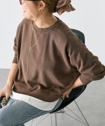 裏毛ショート スウェット プルオーバー