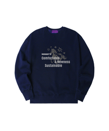 N/H NEWNESS オーバーサイズ 裏起毛 スウェット (GOM4-6NH1377)