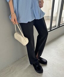 裾ジップポンチパンツ