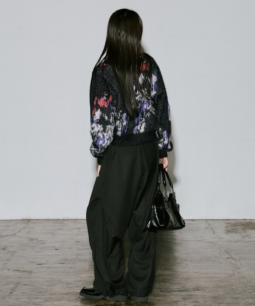 PAGEBOY（ページボーイ）の「バイアスタックパンツ2（その他パンツ・レディース・チェック/ブラック/チャコールグレー・FREE）」の10枚目の写真