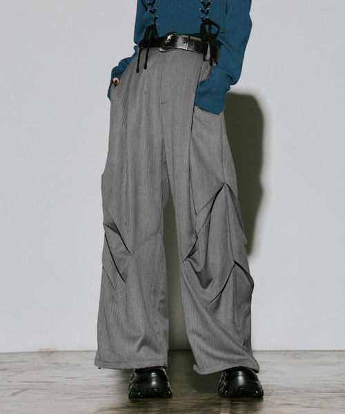 PAGEBOY（ページボーイ）の「バイアスタックパンツ2（その他パンツ・レディース・チェック/ブラック/チャコールグレー・FREE）」の12枚目の写真