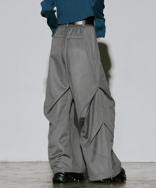 PAGEBOY（ページボーイ）の「バイアスタックパンツ2（その他パンツ・レディース・チェック/ブラック/チャコールグレー・FREE）」の15枚目の写真